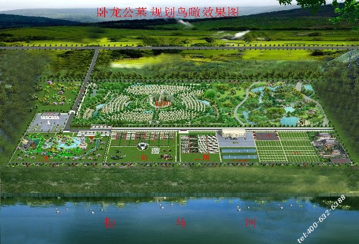 涿州卧龙公墓在什么位置，有平面图吗？