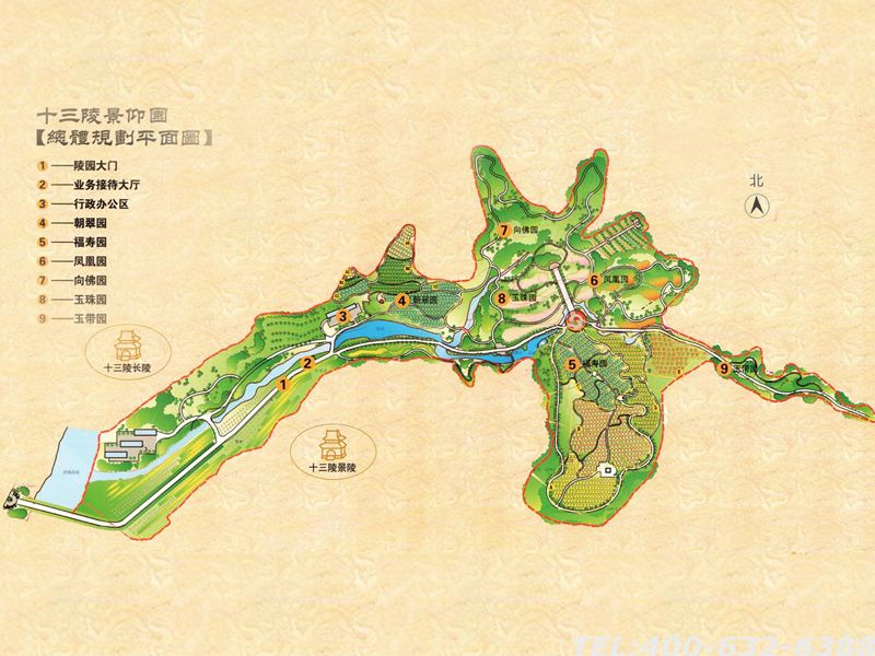 景仰园平面图